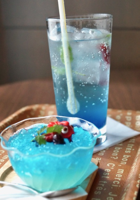 金魚ソーダと金魚ゼリー