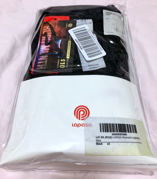 ラパサインナー箱から出した所