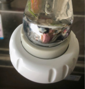 ナットがやっとはまった所