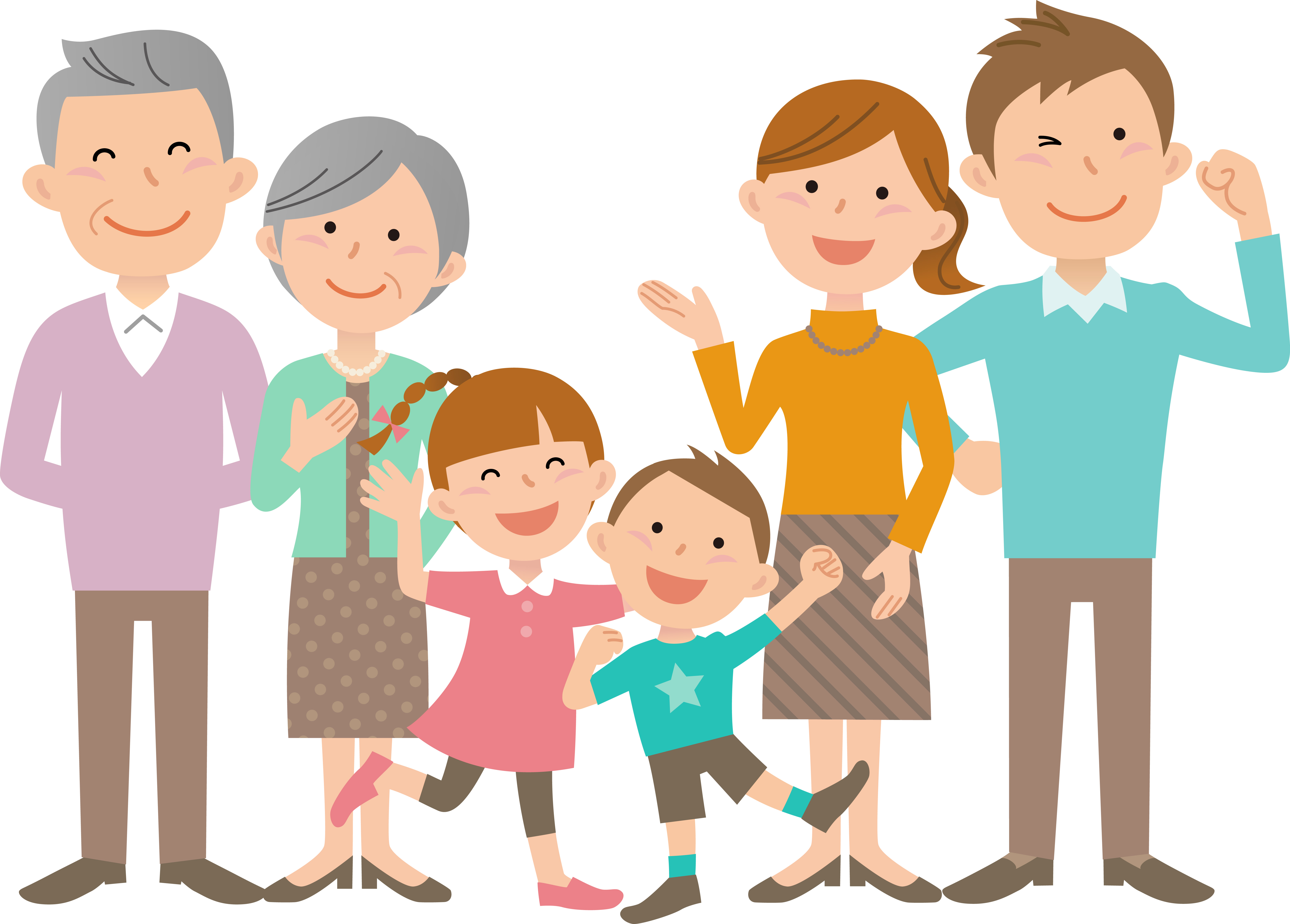 子供からお年寄りまで家族