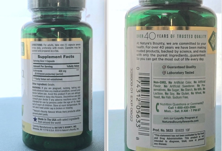 エキナセアサプリラベル両面
