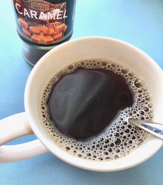 プライベートグループキャラメルフレーバーコーヒー出来たところ
