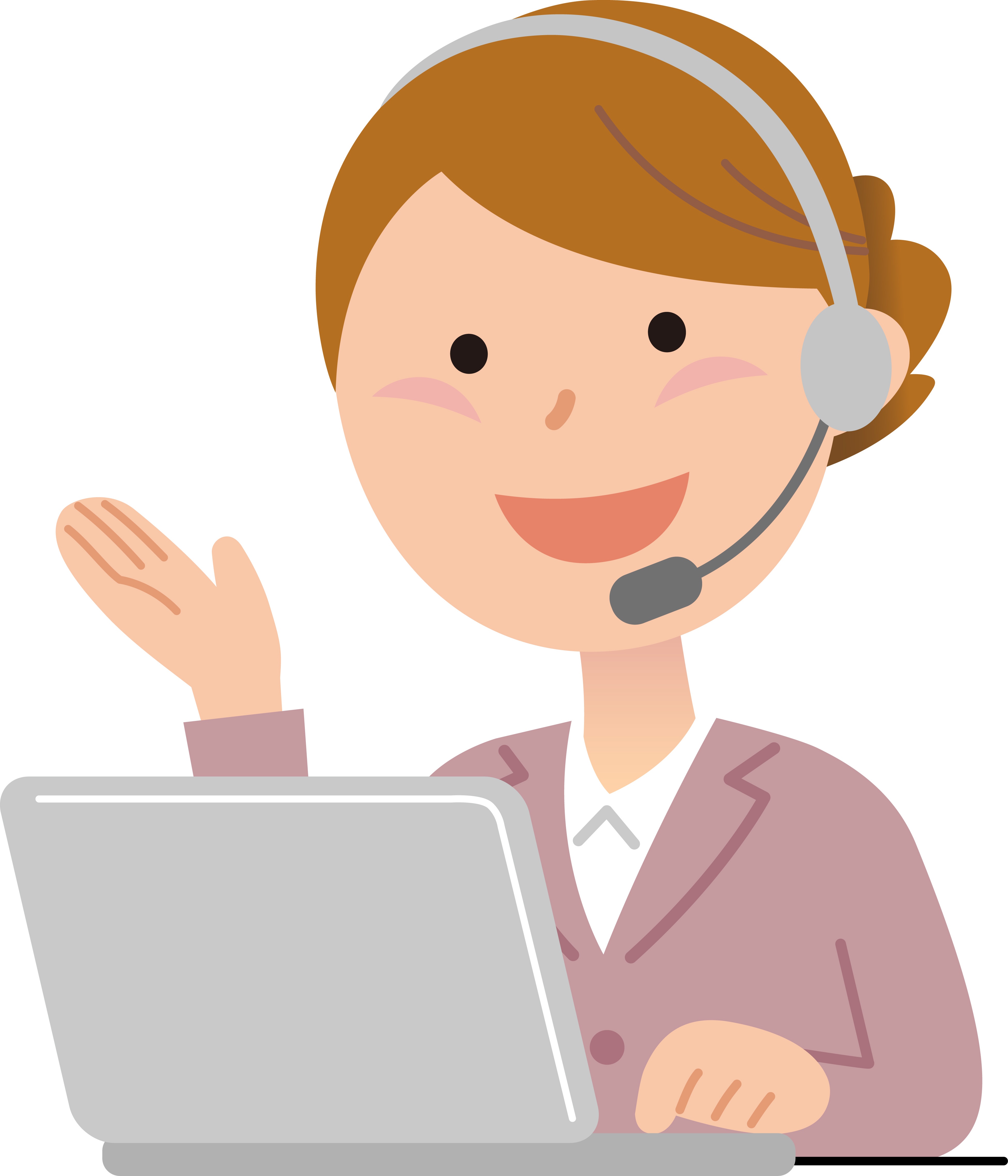 コールセンターの女性