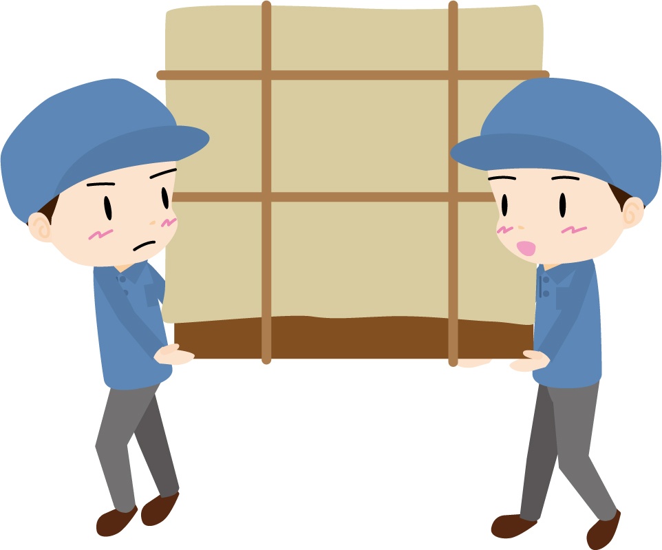 大荷物運びふたりがかり