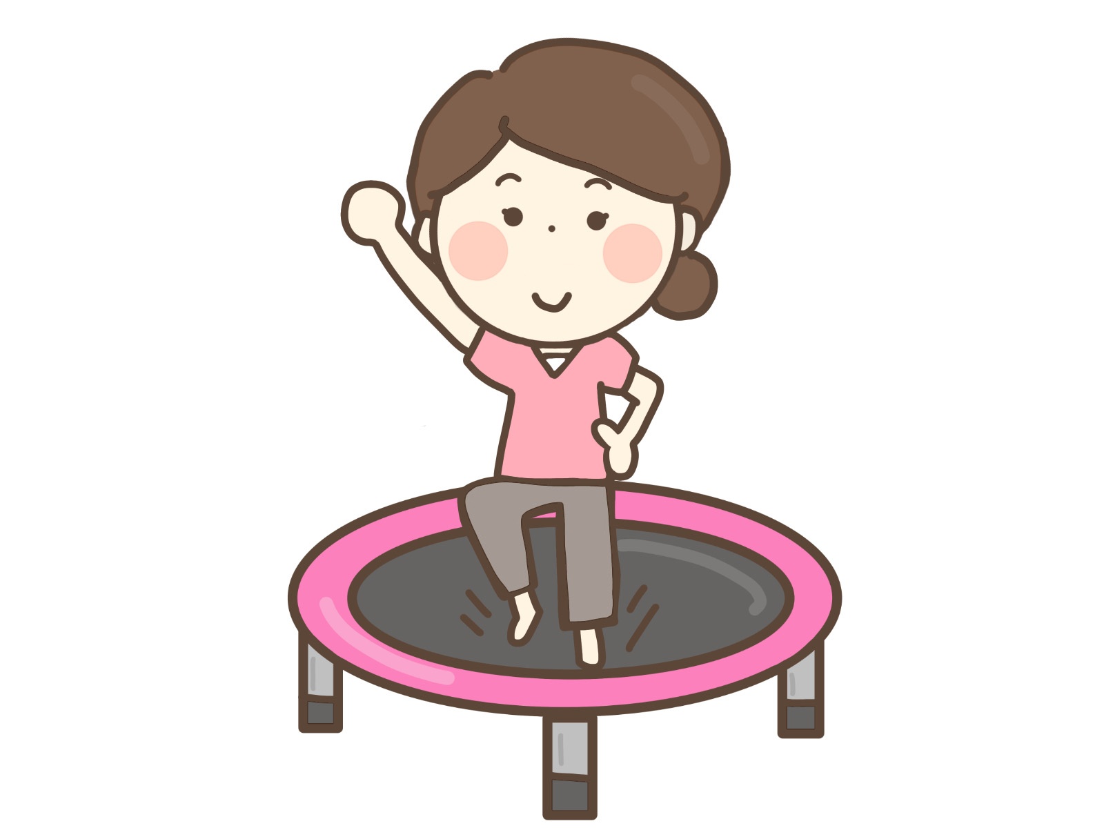 トランポリンエクササイズの様子