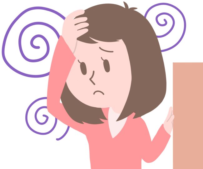 立ってクラクラ