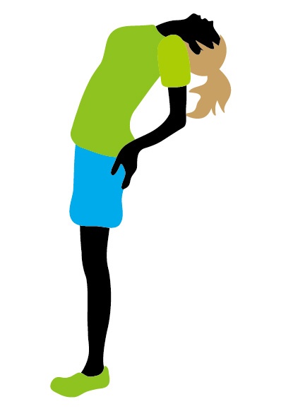 腰反りシルエット