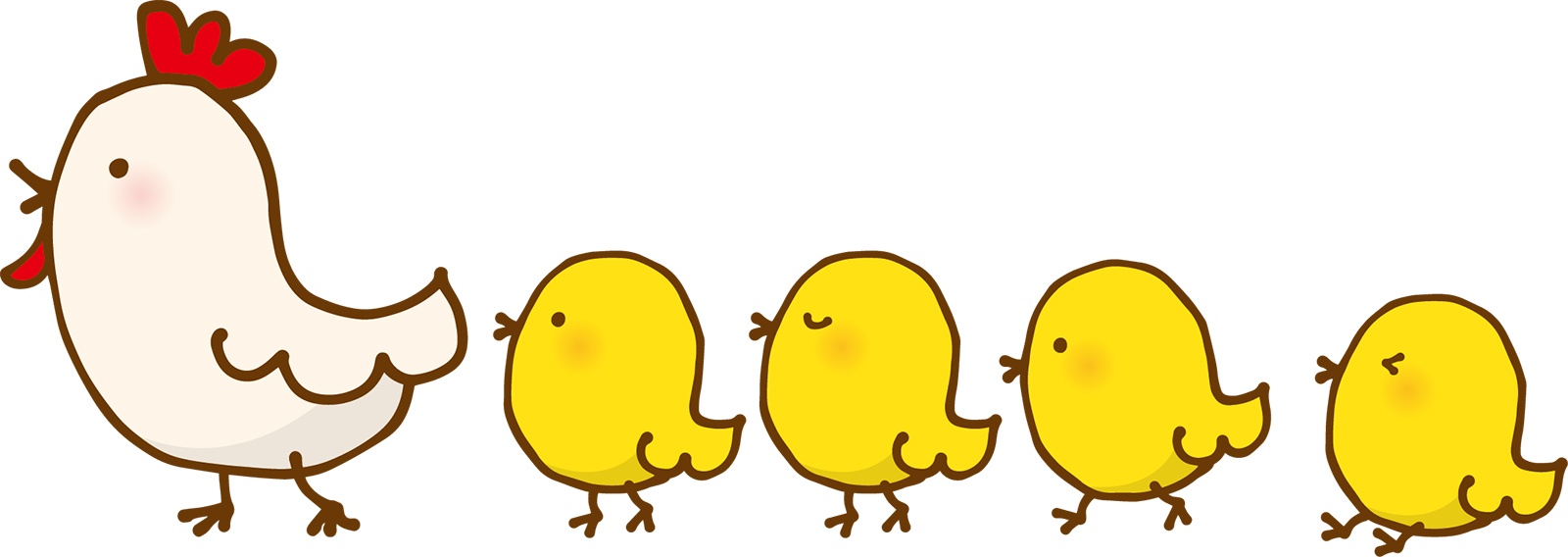 ニワトリの親子