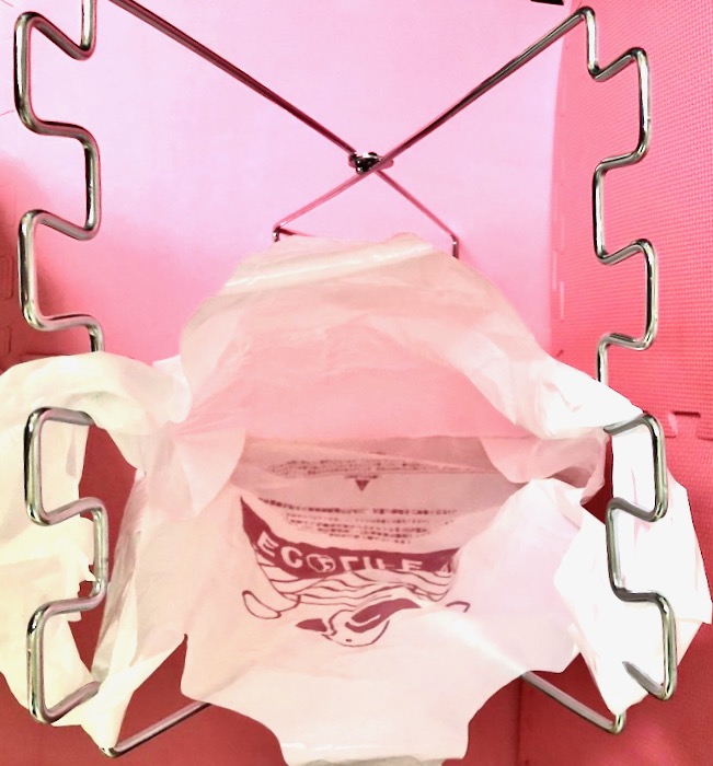 大きめレジ袋上から