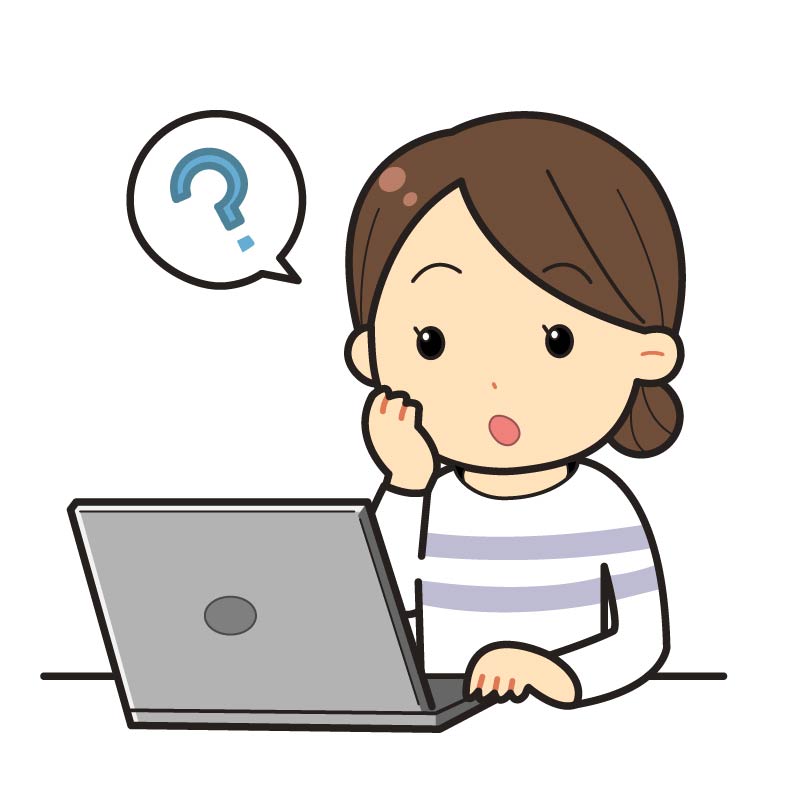 検索して疑問の女性