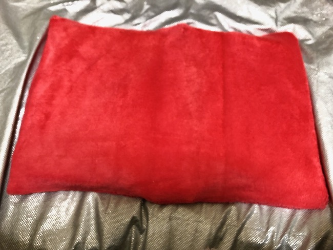 レンジでゆたぽんカバーに入れたところ