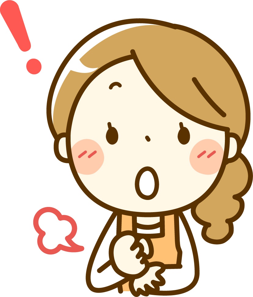 納得エプロン女性