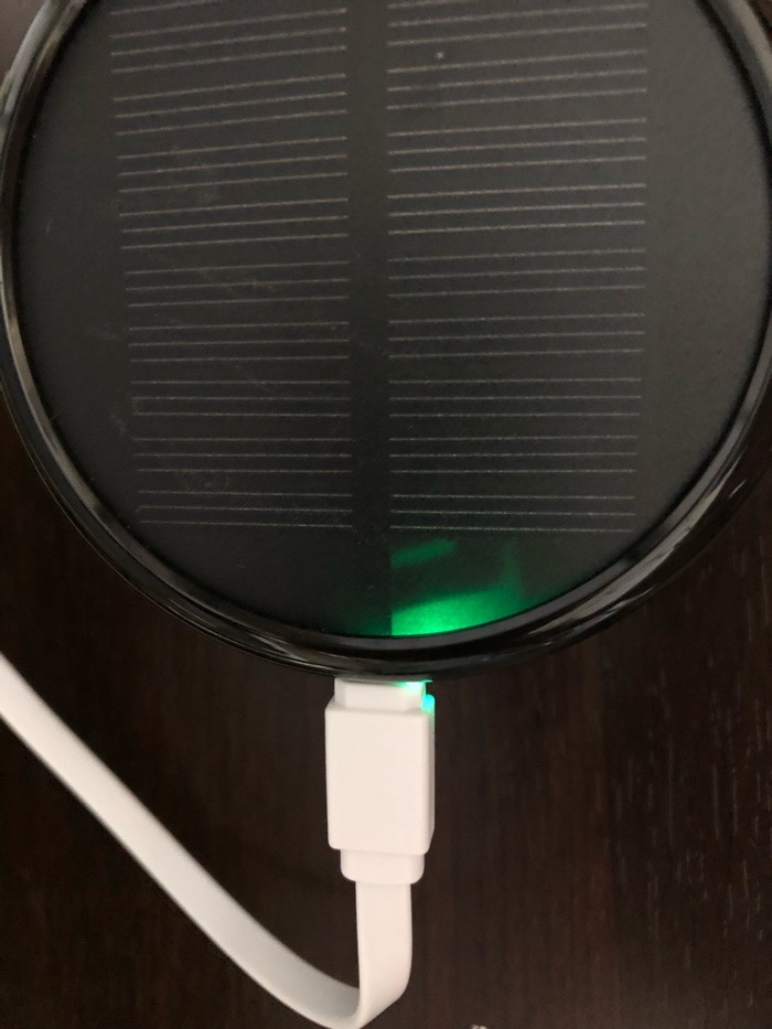 ソフトネックファン充電完了時