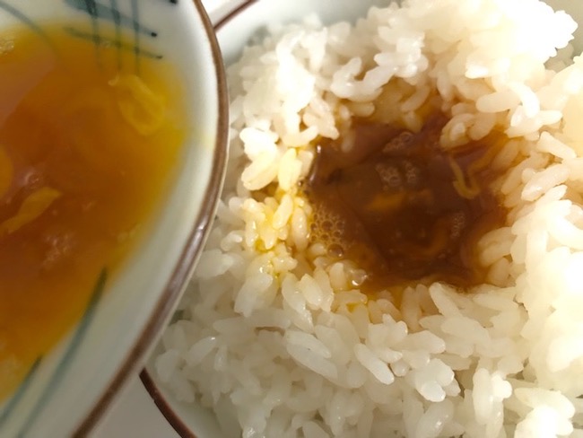 とき卵をかける